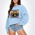 thumbnail image 1 of TINZ Chandails Imprimés Automne et Hiver pour Femmes Haut Usé Chandails Graphiques pour Femmes T-Shirt Coloré, 1 of 4