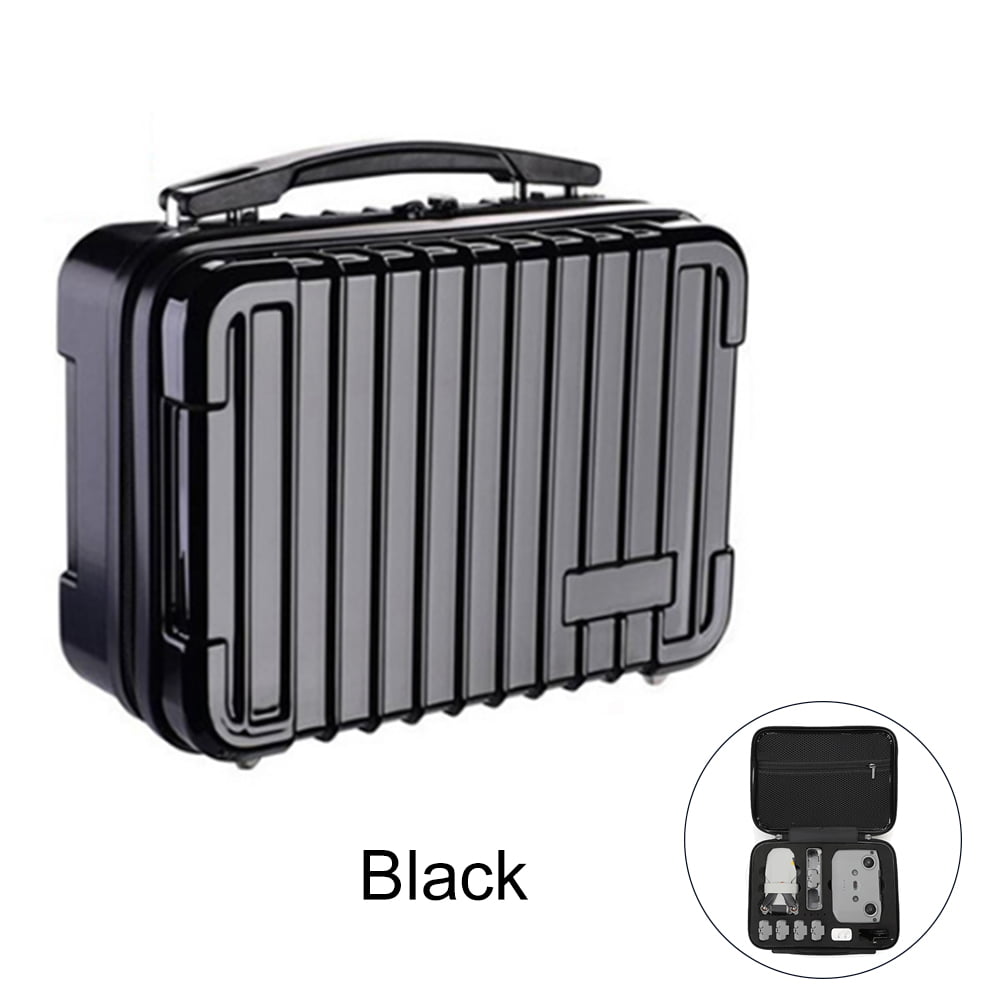 Fully Compatible Portable Handheld Hard Bag Storage PU Scrub Carry Case for DJI Mavic Mini Drone Grey 