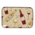thumbnail image 1 of Carolines Treasures BB5196DDM Red & White Wine Dish Drying Mat, 1 of 1