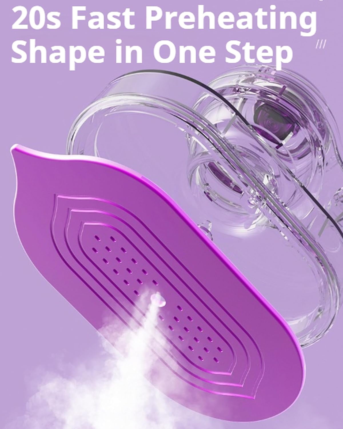 Mini Steam Iron – Crisp Clothes in Minutes, No Board Needed, Portable Travel Steam Iron with Powerful Steam, Fast Heat-Up Handheld Iron Steamer for Home, Office & Travel (A, 1pcs)