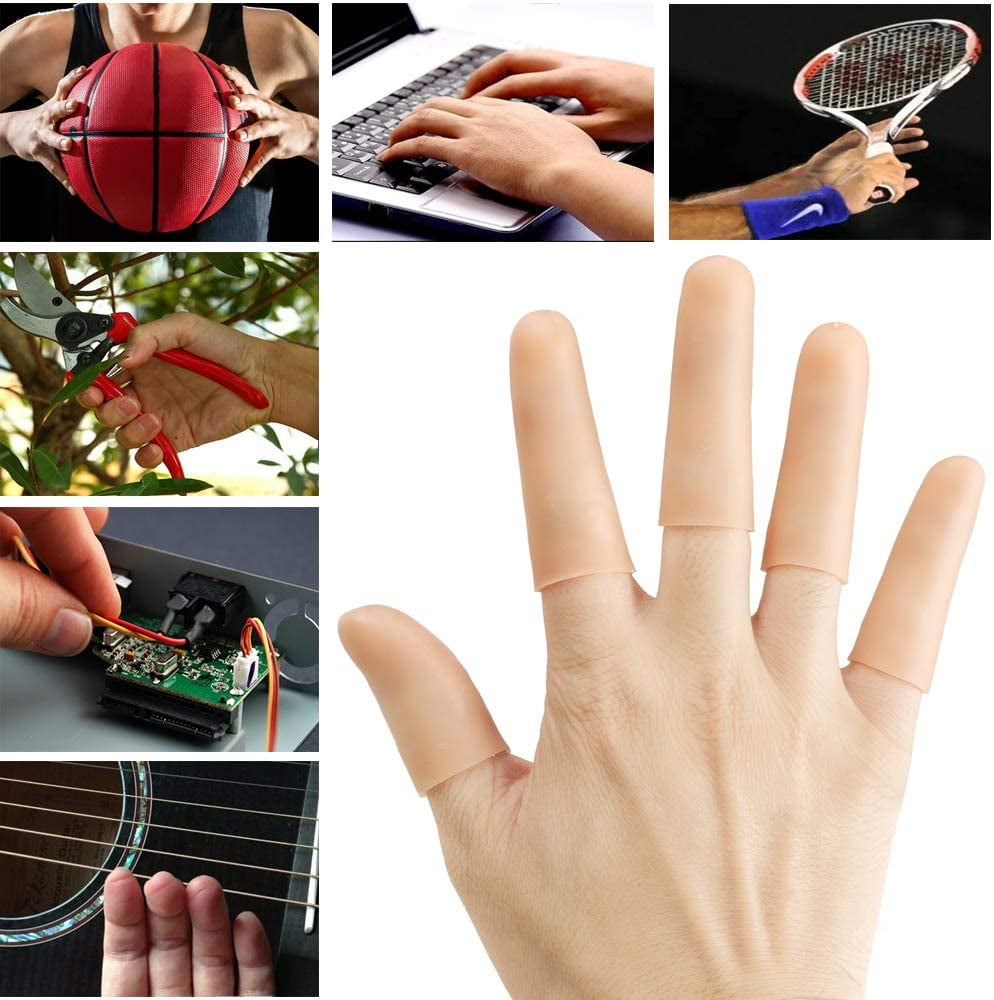 14 Pcs Silicone Finger Protectors Gel Finger Cots Finger Guard for Trigger  Finger Finger Arthritis Finger Cracking Blisters Eczema and Other Finger  Pain Relief 14 Pcs Beige