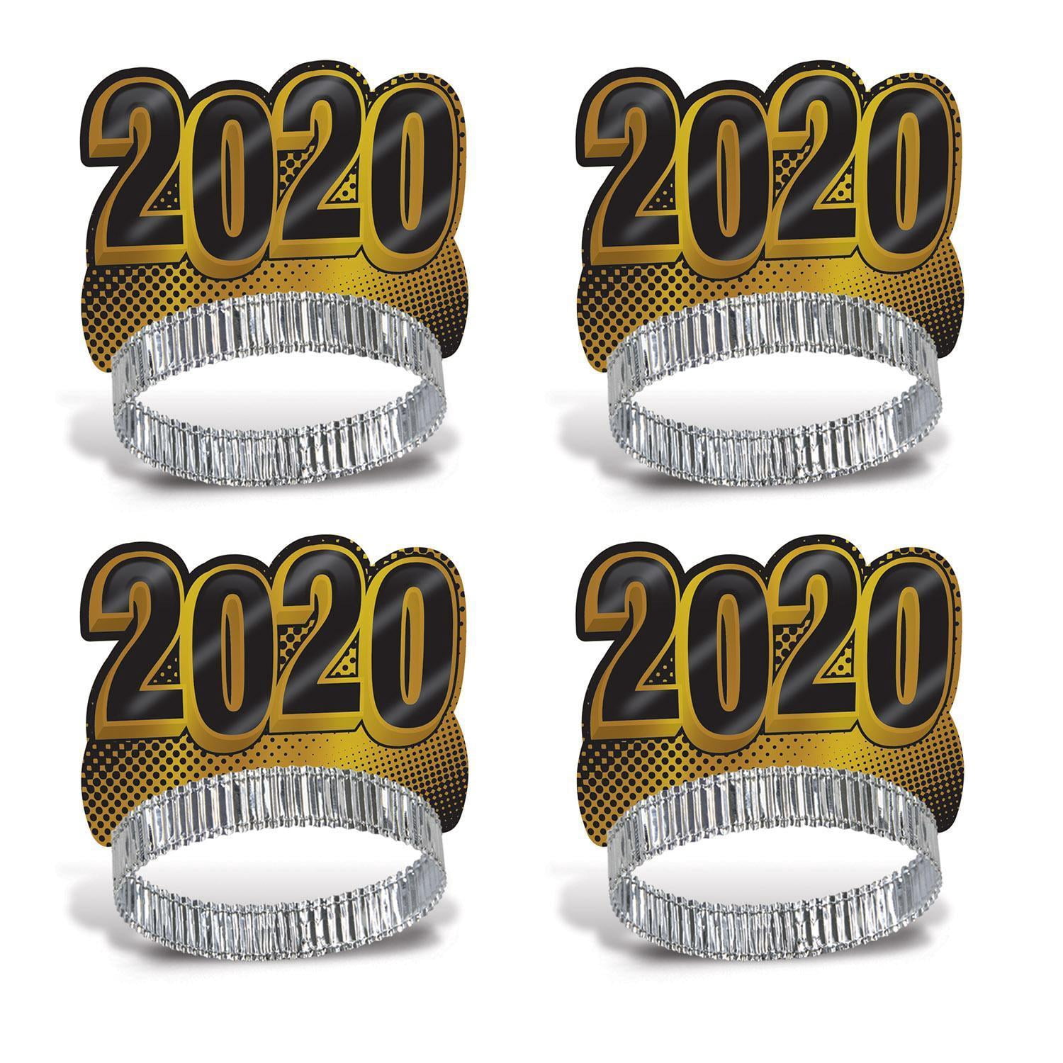 Pack of 25 - Gold New Year 2020 Tiara by Beistle Party ...