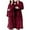 Red, variant on Lovers Plush Robes Soft Warm Bathrobe Long Comfy Robe