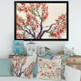 thumbnail image 3 of Red Flowers On The Spring Blossoming Tree II 32 in x 16 in Framed Painting Canvas Art Print, by Designart, 3 of 4