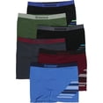 thumbnail image 2 of ToBeInStyle Men's Pack of 6 Seamless Boxer Briefs in Solid and Stripe Designs, 2 of 3