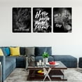 thumbnail image 4 of Motivational Black Tiger Lion Poster Wall Art Entrepreneur Hustle Hard Work Quotes Poster Prints Inspirational Wall Decor Picture Artwork for Workplace Office Bedroom (36" Wx 16" H), 4 of 5