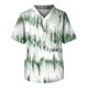 thumbnail image 1 of Men's Short Sleeve V Neck Small Animals Print Chest Pocket Carer Top S, 1 of 3