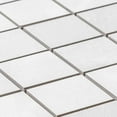 thumbnail image 6 of The Tile Life Geo Lush 2" x 2" White Matte Porcelain Mosaic Floor and Wall Tile 1 Sheet, 6 of 11