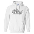 thumbnail image 1 of Skyline Arlington Virginia Hoodie Sweatshirt Unisex 3X-Large White, 1 of 5