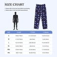 thumbnail image 4 of Lsque Skull flower leaf purple Print Men's Pajama Pants, Lounge Pant - Comfortable Home Wear,Elastic Waistband, Stylish Design-Medium, 4 of 9
