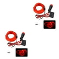 thumbnail image 4 of relayinert Car Interior Lighting LED Strip Car LED Wire Rope Tube Line flexible Neon Light Car Decor Light Red 2Set, 4 of 5