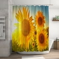 thumbnail image 4 of Shower Curtain 70x70 Inch With 12 Plastic Hooks Waterproof Bathroom Heavy Side Machine Washable Quick Dry, 4 of 7