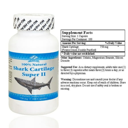 Shark Cartilage Super Ii (100 Capsules / 750 Mg)