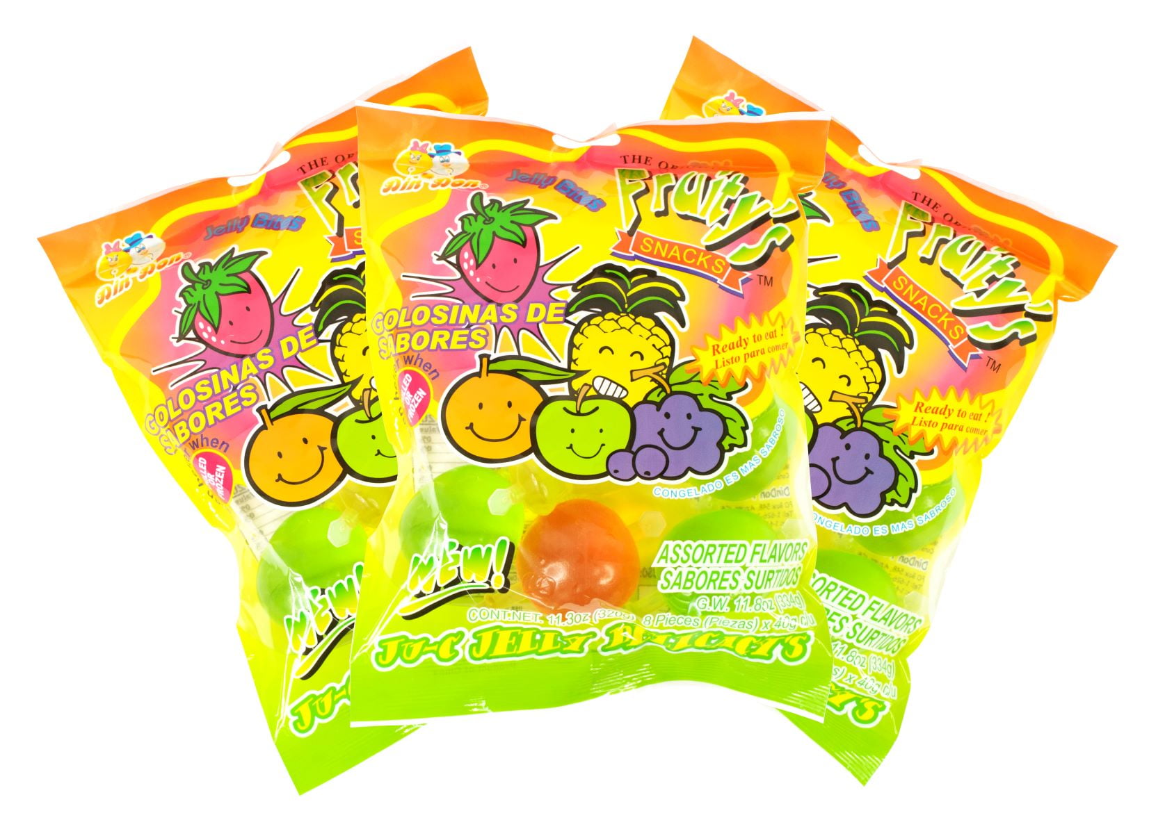 Jin Jin Fruit Jelly Filled Strip Straws Candy - Many Flavors 