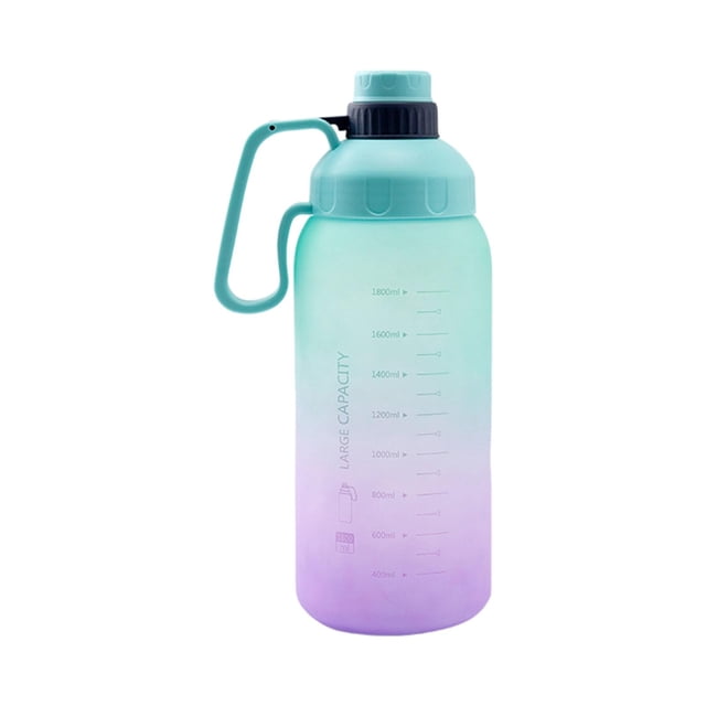 Botella de agua Motivacional Portátil Sunnimix Jarra para deportes Ciclismo Equitación 1800 ML