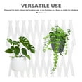 thumbnail image 3 of NICEXMAS White Wood Trellis Fence for Garden and Indoor Plants, Versatile Climbing Support for Flowers and Vines, 3 of 8
