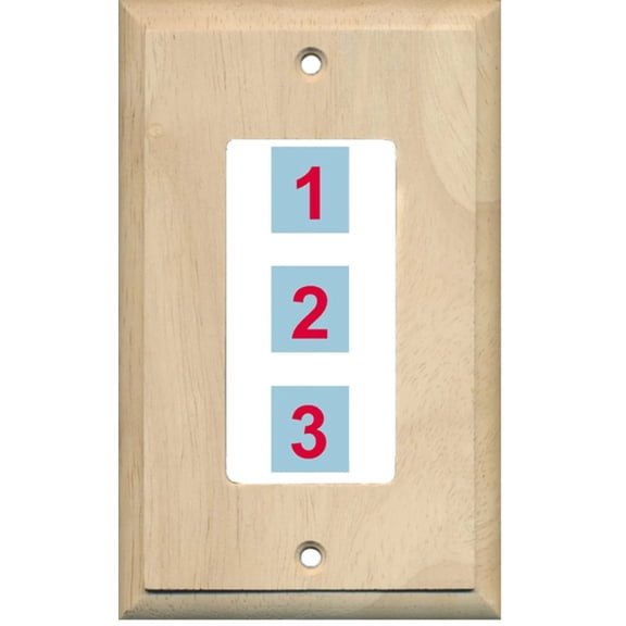 Ultra Spec Cables 3 Port Custom Keystone Wall Plate Unfinished Wood - Inner