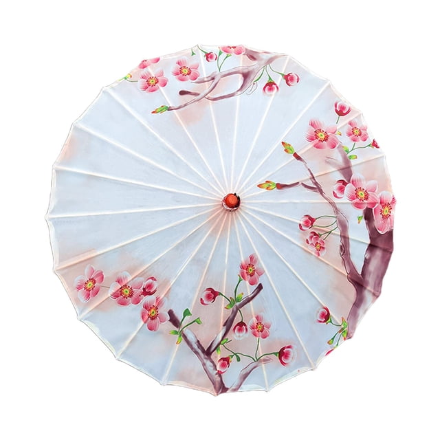 de papel engrasado de estilo chino, sombrilla de papel de aceite Oriental, sombrilla de tela de seda para mujer, para disfraces, fiesta, Estilo B Fernando sombrilla china