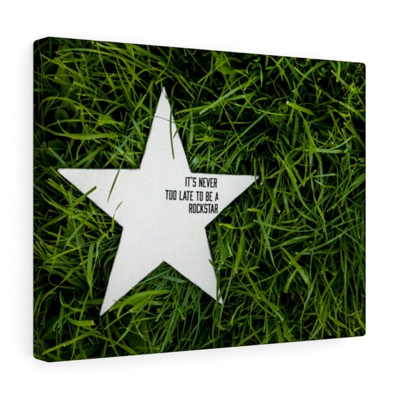 Inspirational Wall Art It's Never Too Late Motivational Print Ready to Hang Artwork Unframed