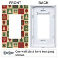 thumbnail image 3 of Yayeee Rocker Switch Wall Plate 1-Gang 4.6"x2.9" Home Decorative Outlet Cover, Christmas Plaid Pattern, 3 of 6