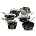 thumbnail image 1 of Granitestone Diamond Platinum 10 Piece Ultra Nonstick Mineral Infused Hammered Durable Easy Clean Pots and Pans Cookware Set, 1 of 3