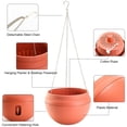 thumbnail image 3 of Maceta colgante de autorriego para jardín con forma de cuenco, maceta de plástico fuerte, maceta creativa de almacenamiento y liberación de agua, decorativa para interiores y exteriores Xemadio HMHZ728-4, 3 of 6