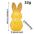 thumbnail image 3 of Hollow Out Glowing Bunny Figurine This 3D Printed 12cm Easter Bunny Lamp Creates A Warm Ambiance As A Decorative Statue For Living Spaces And Offices, 3 of 8
