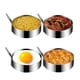 thumbnail image 5 of Injueey Anillo multifuncional para huevos de acero inoxidable, 4 piezas, para cocinar antiadherente, resistente y duradero, fácil Cocina y Comedor, 5 of 6