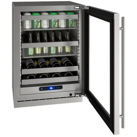 U-Line - 5 Class 14-Bottle Wine Refrigerator - Stainless steel