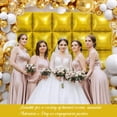 thumbnail image 4 of LQQBOX Gold Square Foil Balloon Wall,25Pcs Double Sided Balloons Backdrop Helium Polyester Film Balloon Tunnel Arch Garland Kit for Birthday Bridal Anniversary Baby Shower Party Decorations, 4 of 7