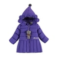 thumbnail image 1 of Abrigo Cálido De Invierno Para Niñas Pequeñas, Chaqueta Con Capucha Para Niños, Ropa De Algodón De Color Sólido A La Moda Para Bebés, Ropa De Abrigo Gruesa Odeerbi LM103-9073, 1 of 9