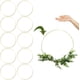 thumbnail image 2 of 10 Piezas Anillos de Macramé de Anillo de Metal Dorado de 20 cm, Corona de Anillos de Aros Florales para Atrapasueños, Corona de Aro Floral Decoración de Bodas y Manualidades de Bricolaje, 2 of 6