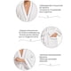 thumbnail image 2 of Albornoz ligero, albornoz, kimono de algodón, bata de gofre para amantes, blanco, 2 of 6