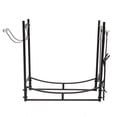 thumbnail image 2 of Topcobe 36" Firewood Log Storage Rack Accessory and Tools for Indoor/Outdoor Fire Pit, Heavy-Duty Steel Outdoor Log Holder, 2 of 3