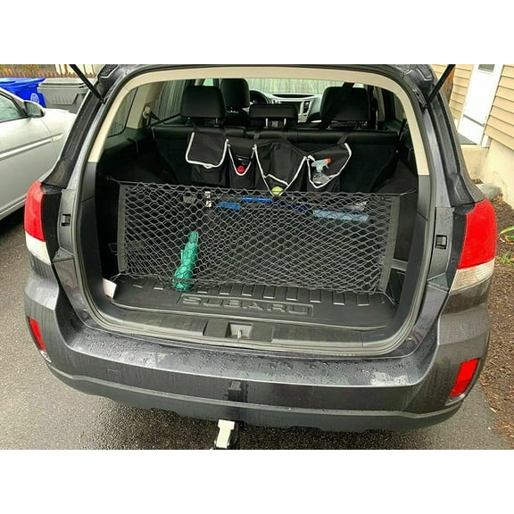 EACCESSORIES EA Trunk Organizer Cargo Net for Subaru Outback 2000-2023 – Envelope Style Cargo Net – Premium Mesh Car Trunk Organizer Vehicle Carrier Storage – Compatible with Subaru Outback