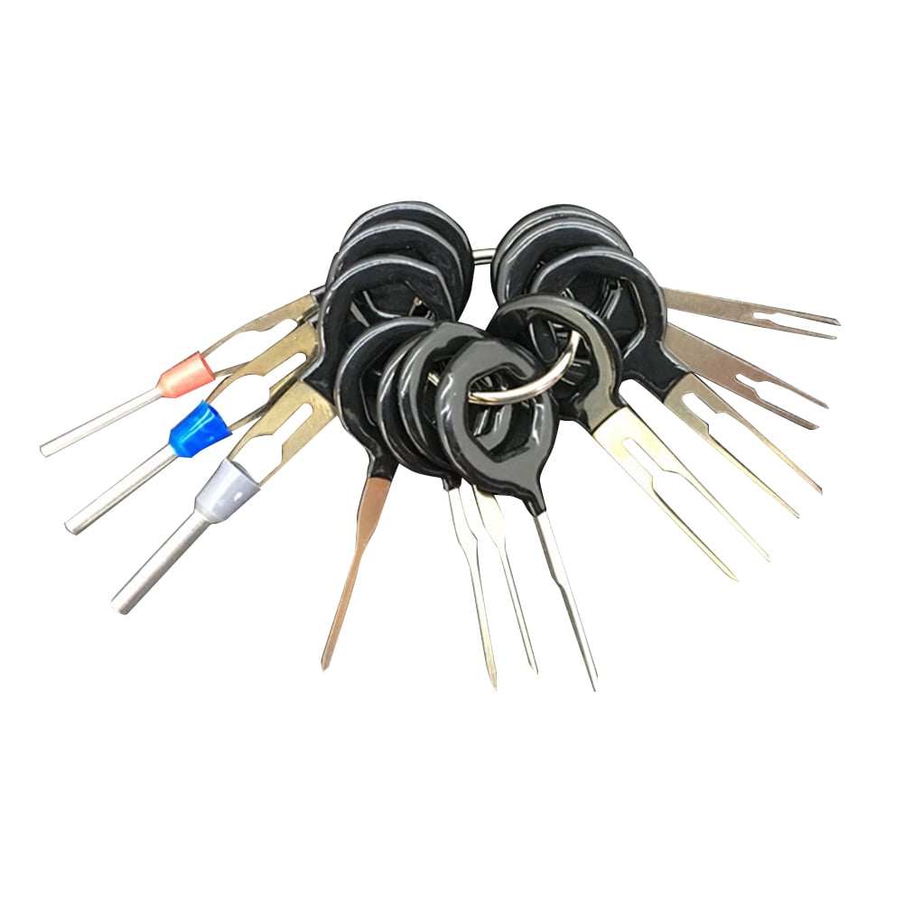 11pcs Car Electrical Terminal Wiring Crimp Connector Pin Removel Key Tool Kit ！