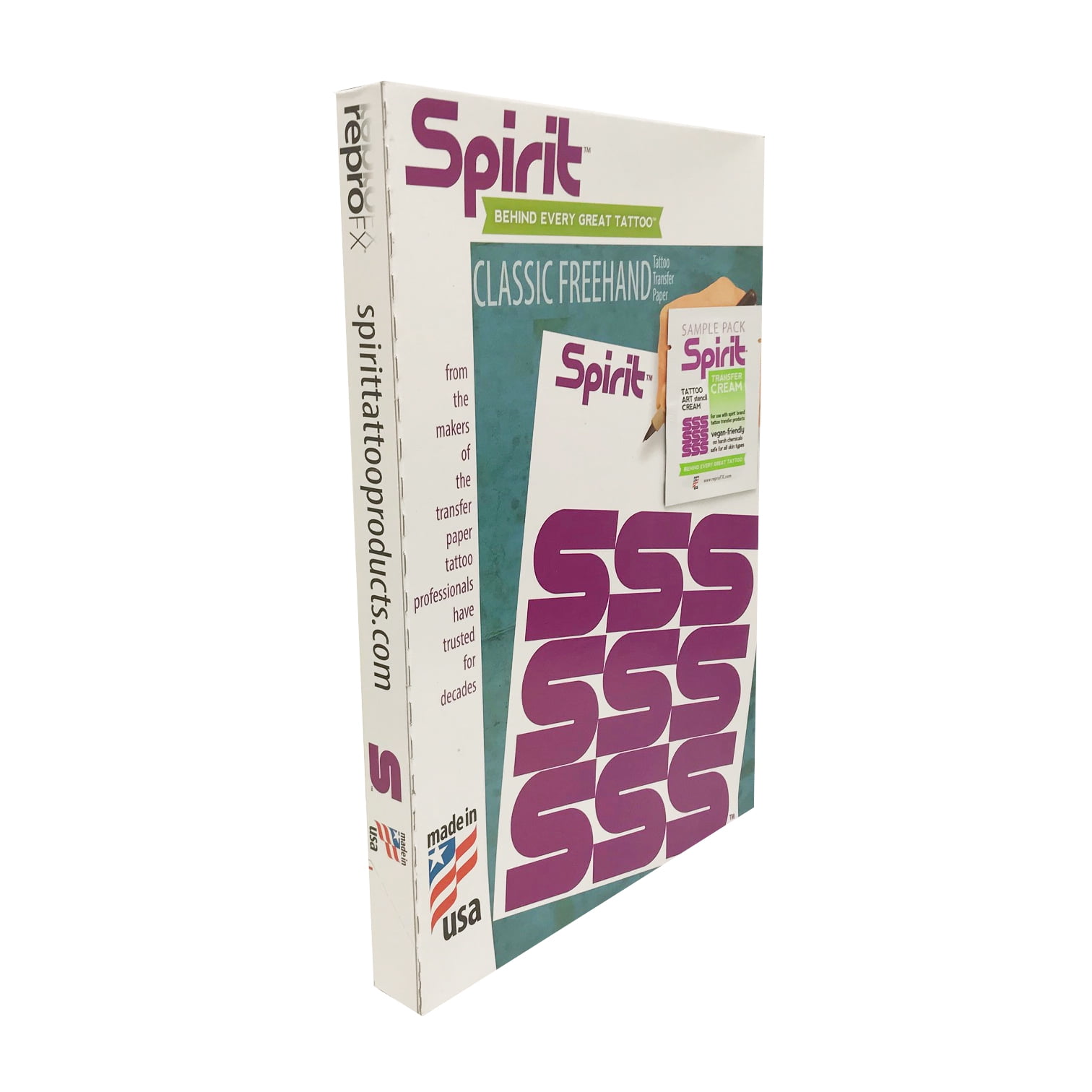 Spirit® Classic Freehand Tattoo Stencil Transfer Paper, 8.5" X 11" (100 Sheets)
