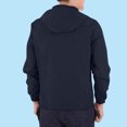 thumbnail image 4 of Jalioing Rain Jacket for Teen Solid Color Lightweight Zipper Hooded Windbreaker Waterproof Long Sleeve Outdoor Jacket, 4 of 6