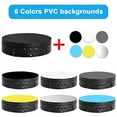 thumbnail image 2 of Motorized Rotating Display Stand, 360 Degree Photography Turntable with 6 PVC Backgrounds,Battery/USB Power Supply Black,1 x turntable 1 x usb data cable 6 x background boards,Black, 2 of 7