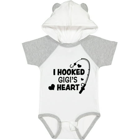 

Inktastic I Hooked Gigi s Heart with Fishing Rod Gift Baby Boy or Baby Girl Bodysuit