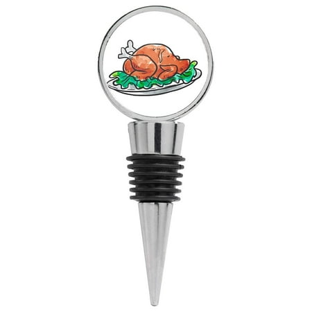 

Watercolor Illustration of Thanksgiving Turkey Wine Stopper