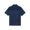 thumbnail image 2 of TiaoBug Men Women Chef Coats Unisex Premuim Chef Jacket Short Sleeve Double-Breasted Cooking Working Unifroms Blue Short Sleeve XL, 2 of 7