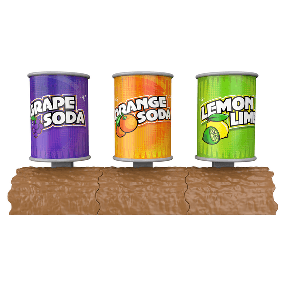 Adventure Force Can Crush Collapsible Can Target Set, No Batteries Required, Hit, Crush, Reset Play Target Range, 8 