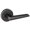 Black, variant on Sure-Loc Hardware Basel Single Dummy Door Lever with Round Rosette
