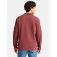 thumbnail image 3 of George Men's and Big Men's Pique Fleece Quarter Zip Pullover with Long Sleeves, Sizes S-3XL, 3 of 5
