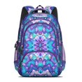 thumbnail image 2 of Boho Bohemia Flower Backpack for School,Cute School Bag,Schoolbag with Adjustable Shoulder Straps & Padded Back,16.9 Inch, 2 of 5