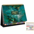 thumbnail image 6 of 2027 Desk Calendar, 12-Month Floral Desktop Flip Calendar, January to December Monthly Planner with Twin Wire Binding, Home Office Schedule Organizer, 6 of 8