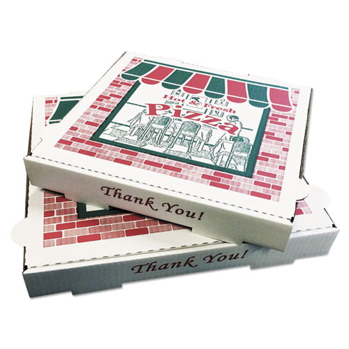 Arvco Printed Pizza Box, 12, White, 50 ct