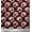 Brunette Brown, variant on Soimoi Polyester Crepe Fabric Fish Block Printed Fabric 1 Yard 42 Inch Wide