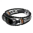 thumbnail image 1 of For Xiaomi Mi Band 4 Replacement Leather Beading Bracelet Strap Weave Braided Skin Friendly and Comfortable Material Contracted Design Style Suitable for Daily Wear Matches Various, 1 of 2